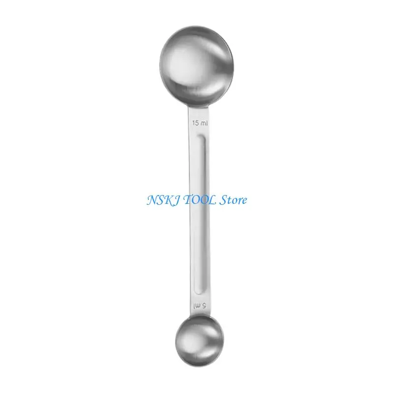 L8RC Precisions Double Head Kitchen Measuring Spoon Rustless Steel Coffee Spoon for Easy Cleaning and Use