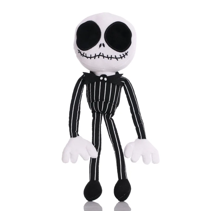 40cm The Nightmare Before Christmas Jack Skeleton Skull Plush Peluche Soft Stuffed Doll For Children Gifts