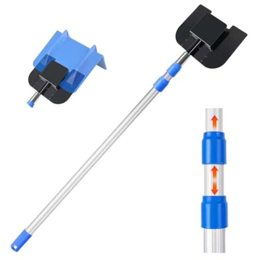 

8.2ft Edge Protector Pole Extension Handle, Corner Protector Pole for Flatbed Adjustable V Edge Guards Handle for Board Corner