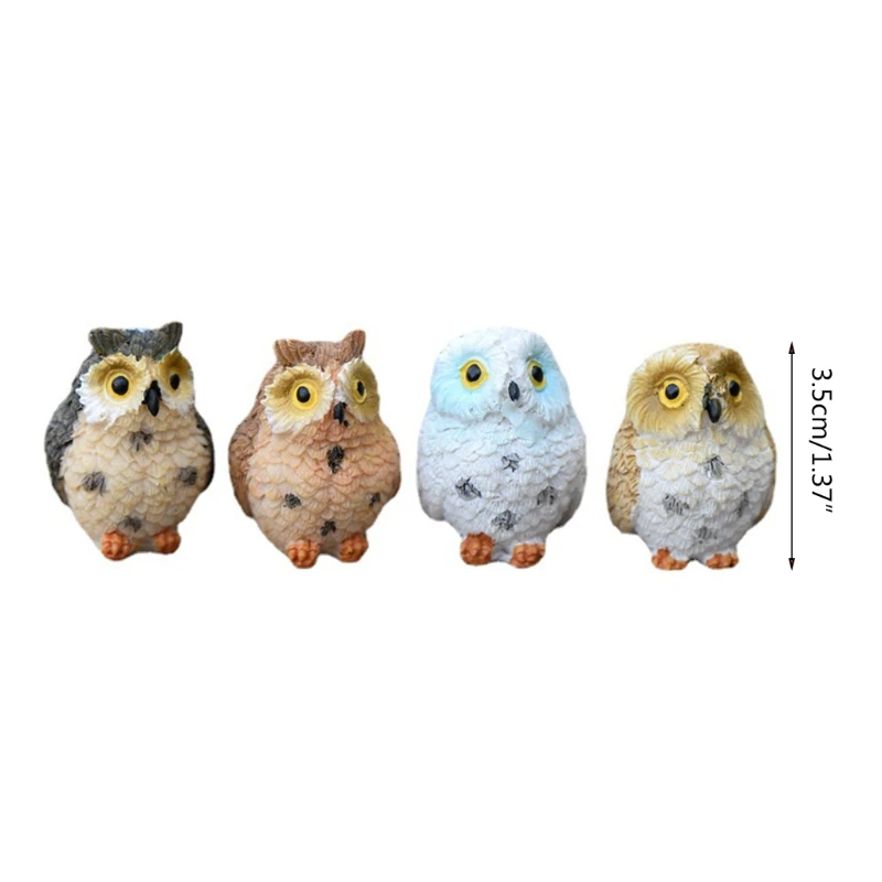 F92B resinas en miniatura Figuras aves Wairys Gardy Mini Estatua animales Decors