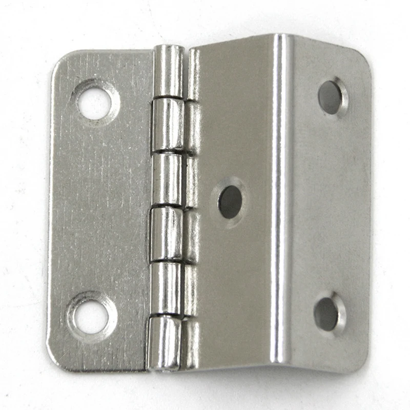 

2PCS Cabinet Hinge 41mm Door Luggage Furniture Jewelry Wood Boxes 4 Holes Three-Folding Hinges Furniture Hardware Accessories