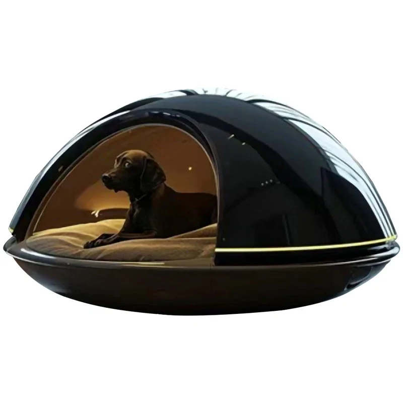 

Luxury villa new large dog bed, all-season removable and washable space capsule semi-enclosed pet