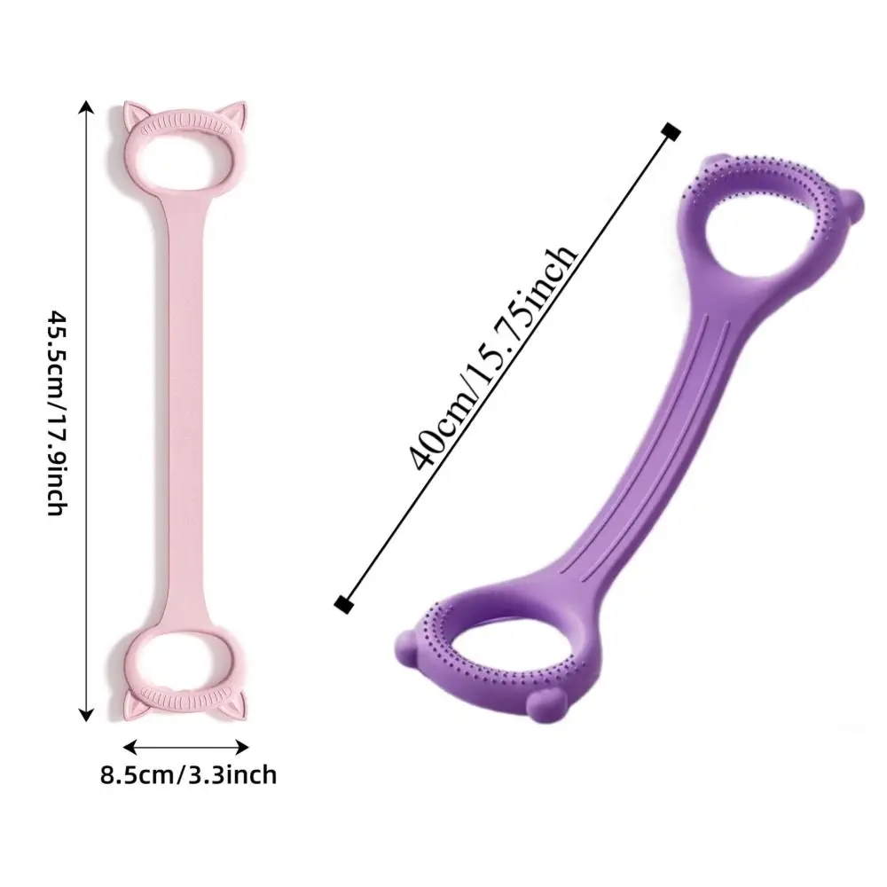 Bande de résistance de Yoga multifonctionnelle, étirement musculaire, bande élastique de Yoga en forme de 8, bandes de résistance de Fitness en Silicone de couleur unie