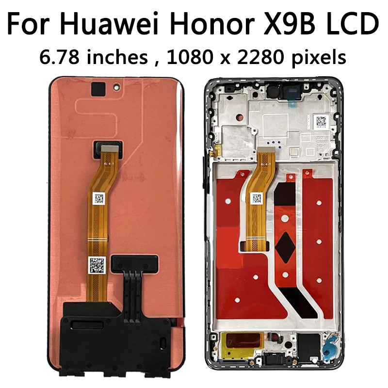 X9B Display Screen Replacement For Huawei Honor X9b LCD ALI-AN00 Display Screen Touch Digitizer Assembly With Fingerprint