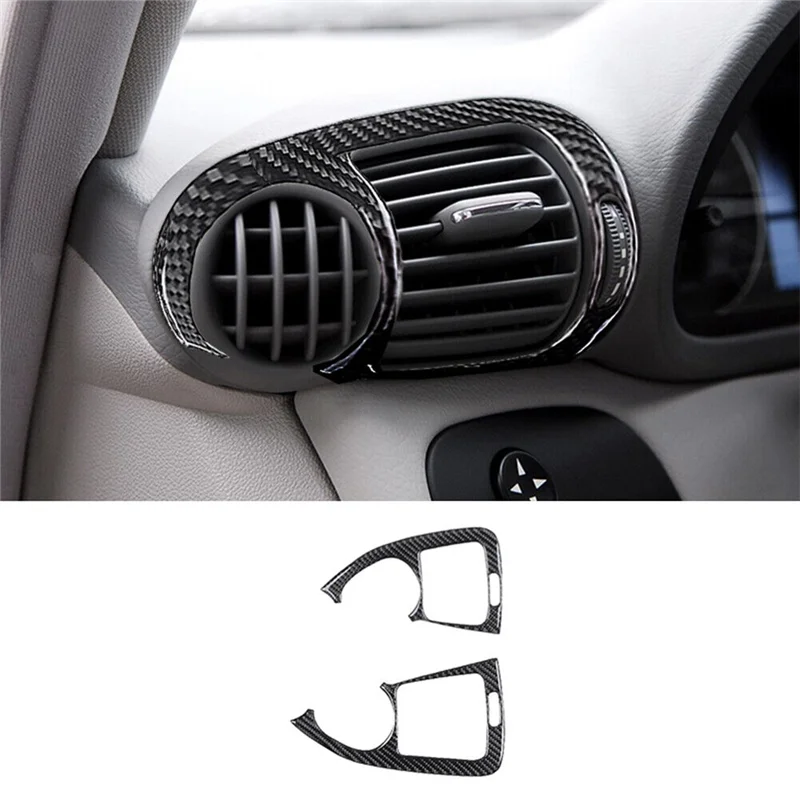 For Mercedes-Benz C-Class W203 2005-2007 Carbon Fiber Full Interior Set Trim Cover Decoration Sticker Accessories ,17PCS