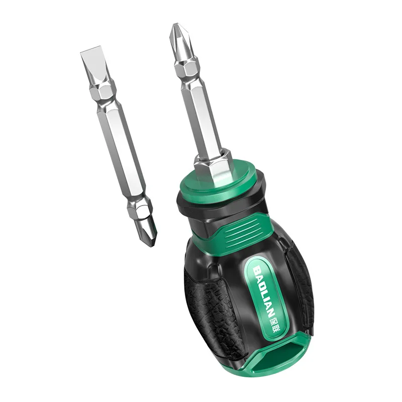 Picture 6: BAOLIAN Short Handle Screwdriver, Slotted/phillips Mini Screwdriver, Industrial Grade with Magnetic Screwdriver Head