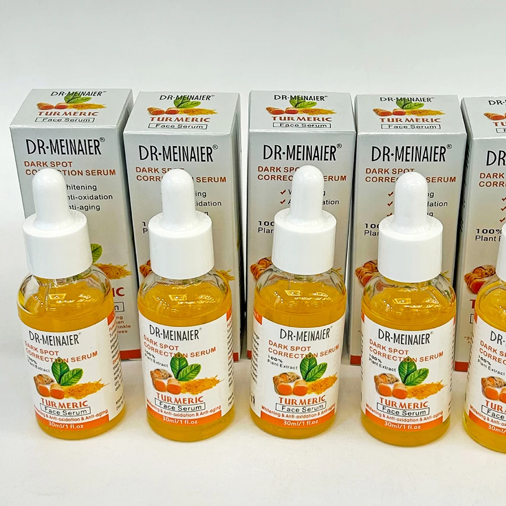 

12PCs Turmeric Serum Oil Facial Skin Care Essence Moisturizing Brighten Turmeric Oil Face Care Dry Skin Redness Dark Skincare