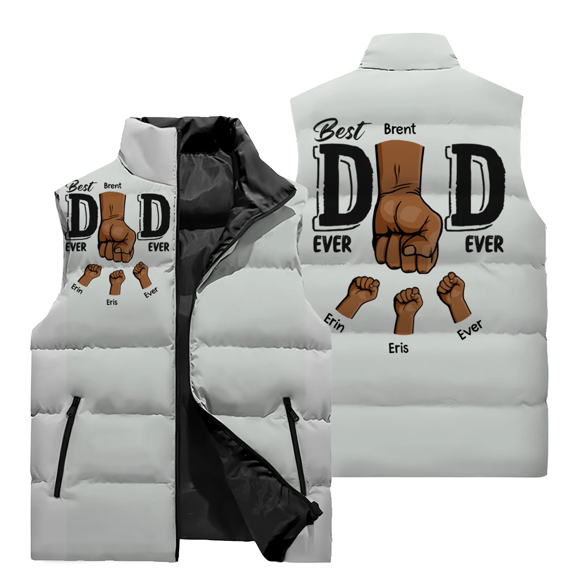 Men's Winter Down Jacket 3D Down Jacket Men's Winter Coat Sleeveless Down Vest High End Design Comfortable Fit