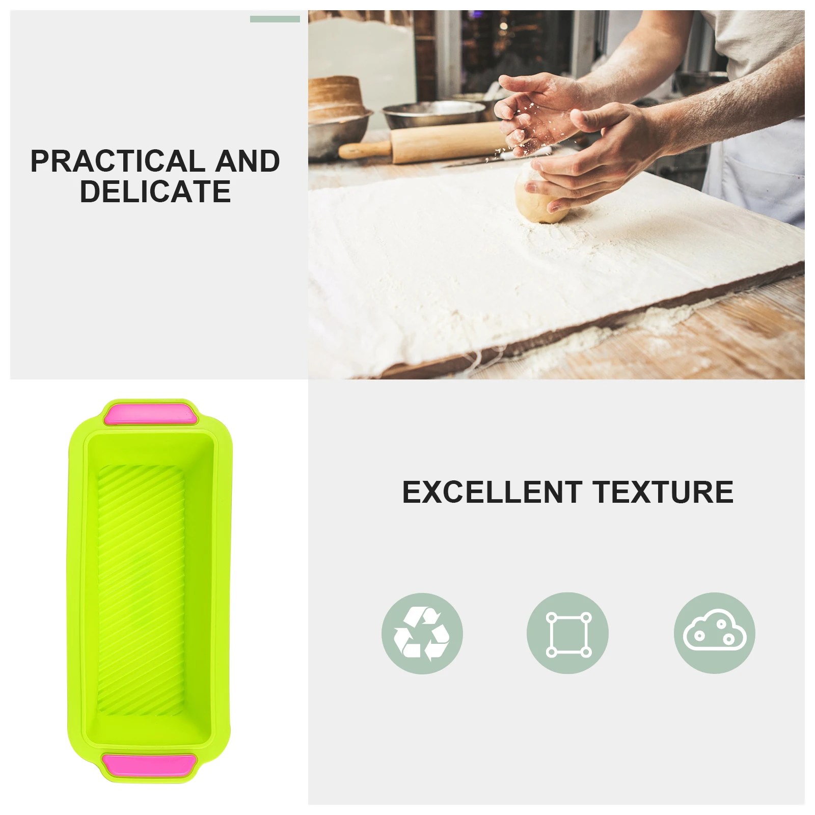 

2Pcs Mold Silicone Nonstick Baking Tools French Bread Shape Cake Molds DIY Bread Making Pans Kitchen Accessories