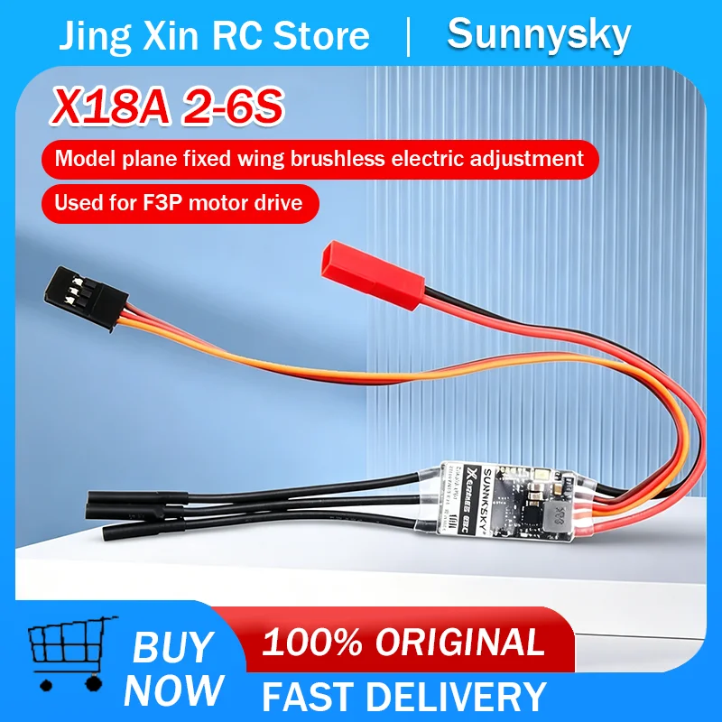 SunnySky X 18A Airplane ESC 2-6S 4A BEC BLHeli_S Program 32Bit 3D 4D F3P for X2204, X2206, X2302, X2305, X2306 bushless motor