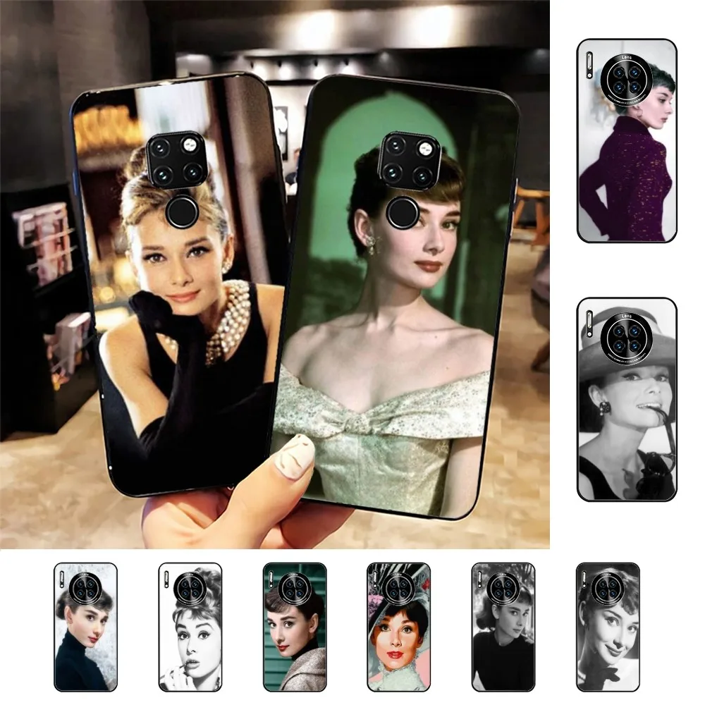 Audrey Hepburn Phone Case For Huawei Mate 10 20 30 40 50 lite pro Nova 3 3i 5 6 SE 7 pro 7SE