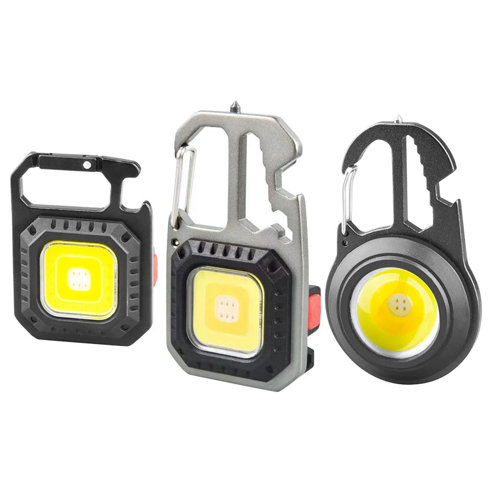 Multi-Function Keychain Flashlight Mini LED Camping Fishing Outdoor Work Light Pocket Portable Tools Aluminum Alloy Flashlight