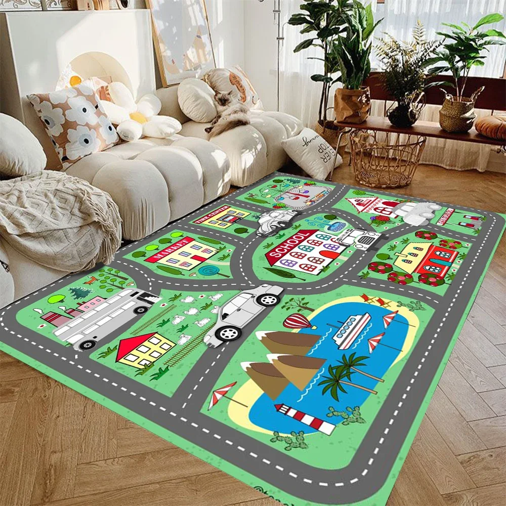インタラクティブシティハイウェイプレイマット 子供用おもちゃ - Kids Education Room のレビューと価格