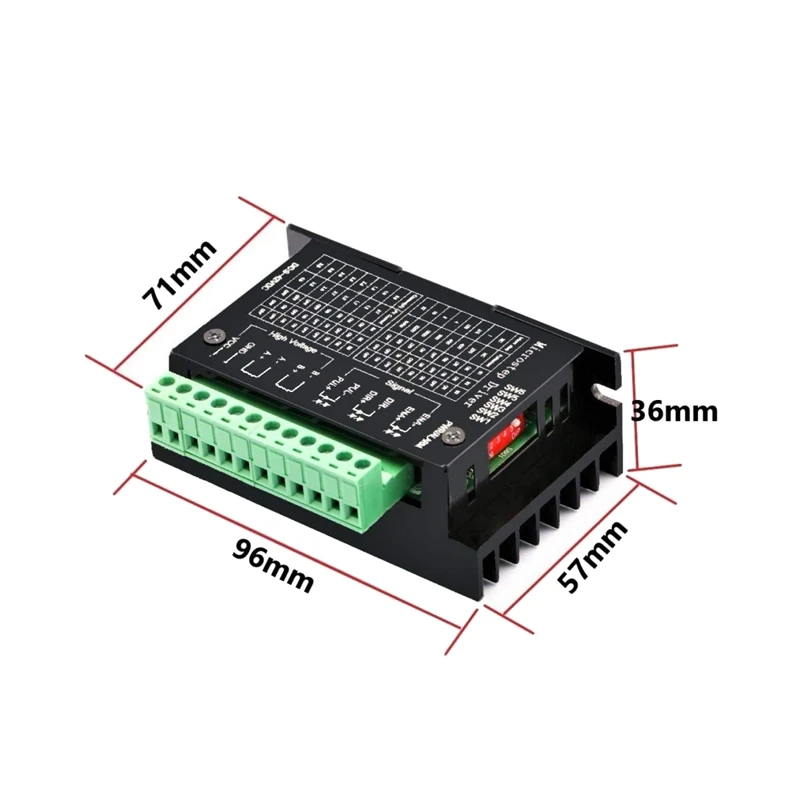 TB6600 4A 9-42V Stepper Motor Driver CNC Controller,32 Subdivision Upgrade Nema Tb6600 Single Axes Hybrid Stepper Motor