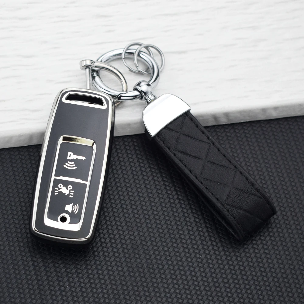 Motorcycle Key Cover Case for Honda PCX160 PCX125 VISION SH350 ADV150 ADV350 Smart TPU Remote Fob Shell Holder Key Chain Set