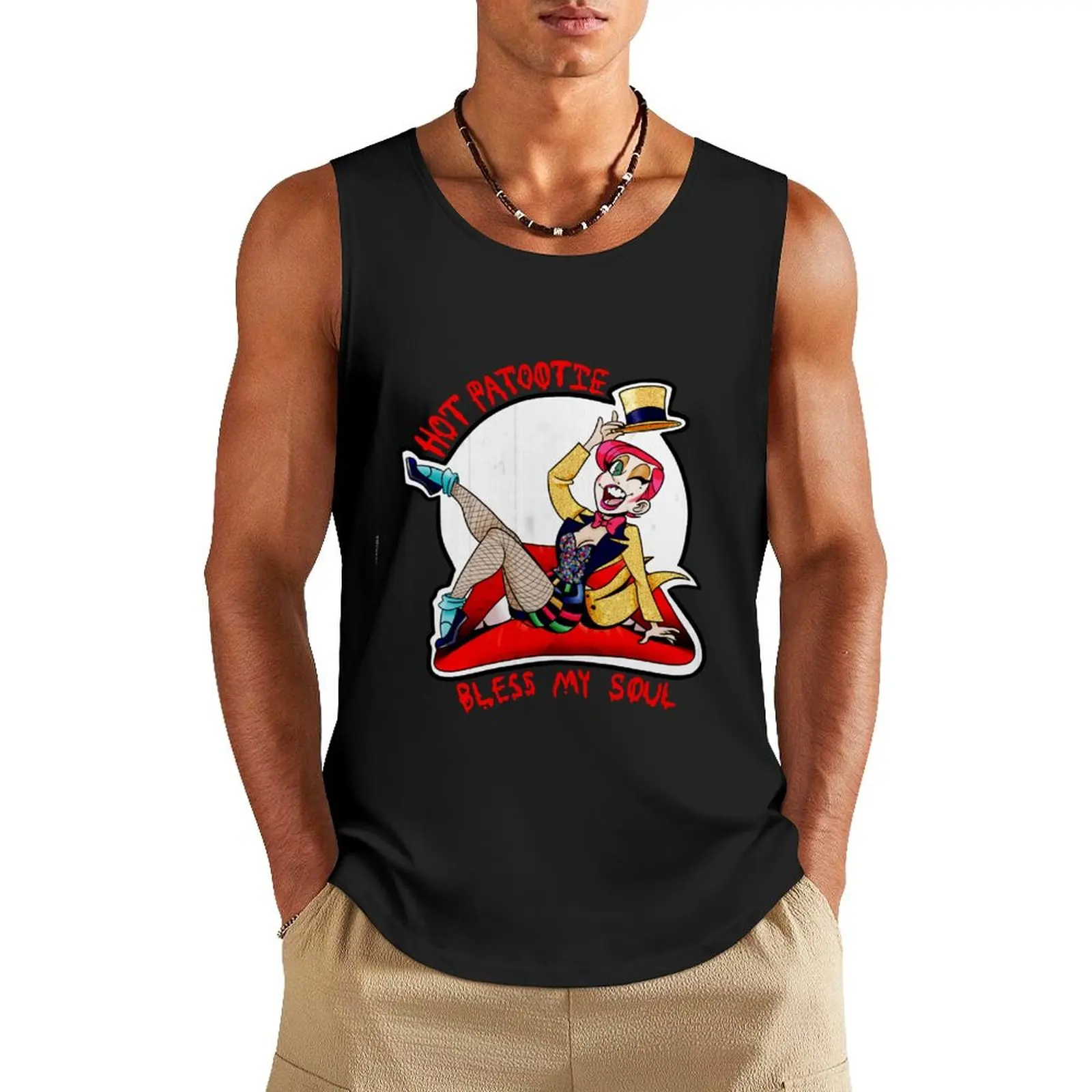 Columbia Pin Up Tank Top Men's singlets gym t-shirts man Muscle fit