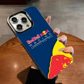 Červený energetický nápoj Bulls pro iPhone 16 Pro Max 15 Pro 14 12 13 X XS Max XR 11 Pro Barevný stříbrný kryt 10 nejlepší prodej Energetický nápoj XS - №1