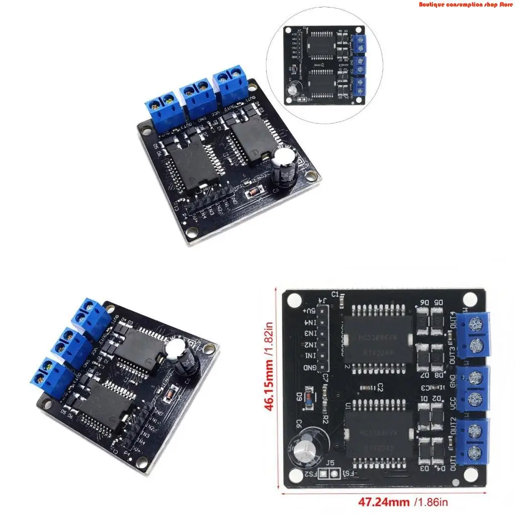 L9NA MC33886 Motor Driver Stepper Motor 6.5V-24V 5A Motor Driver Module Motor Controller for Industrial Automation