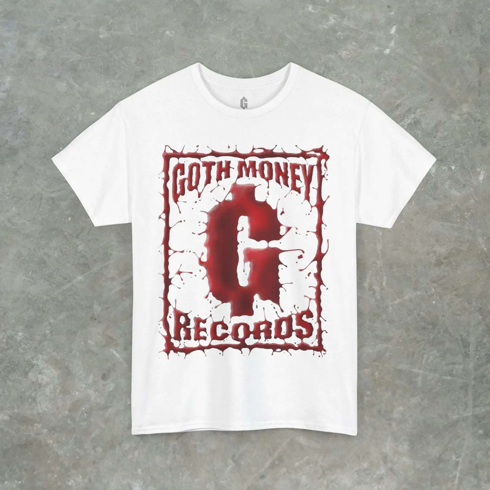 تي شيرت Goth Money Records، Black Kray aka Sickboyrari، Goth Money Blood Splatter