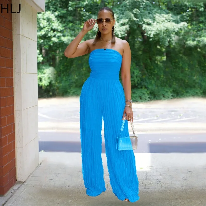 HLJ موضة شرابات المرقعة Bodycon حللا امرأة بلون أكمام عارية الذراعين ثوب فضفاض الإناث الشارع الشهير وزرة 2025