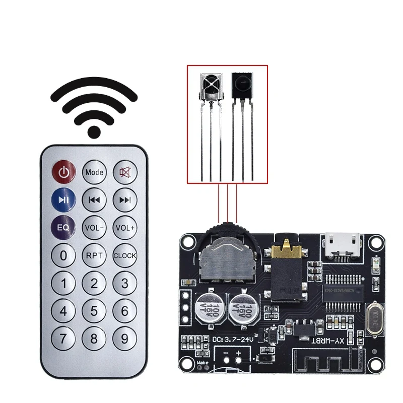 Bluetooth Audio Receiver board Bluetooth 5.0 mp3 lossless decoder board Wireless Stereo Music With Power Amplifier Module