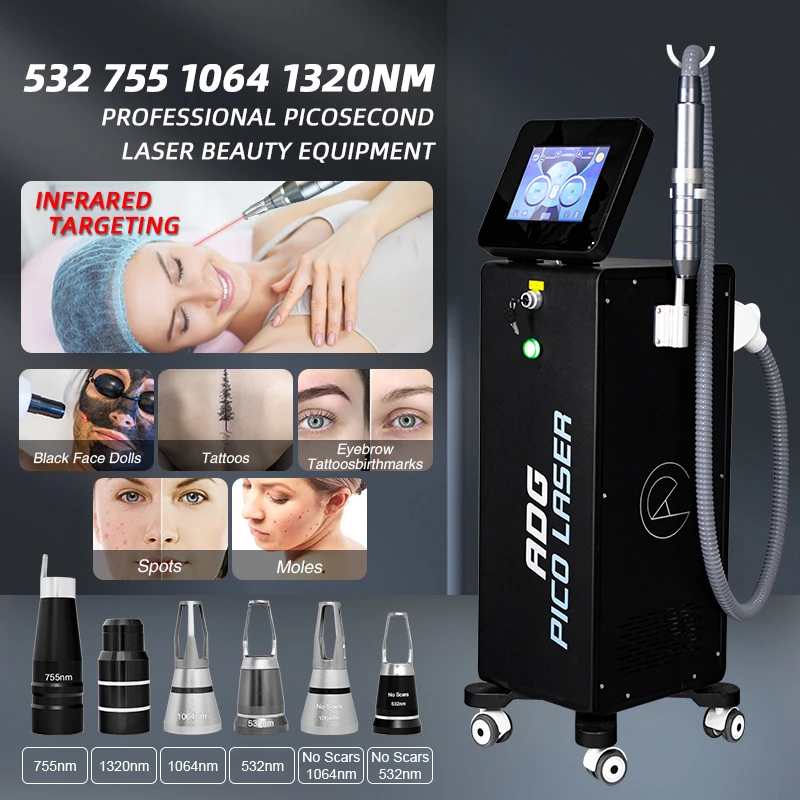 

Best Selling Picosecond Laser Beauty Machine Freckle Removal Face Pigmentation Treatment Tattoo Eyebrow Q Switched Machine