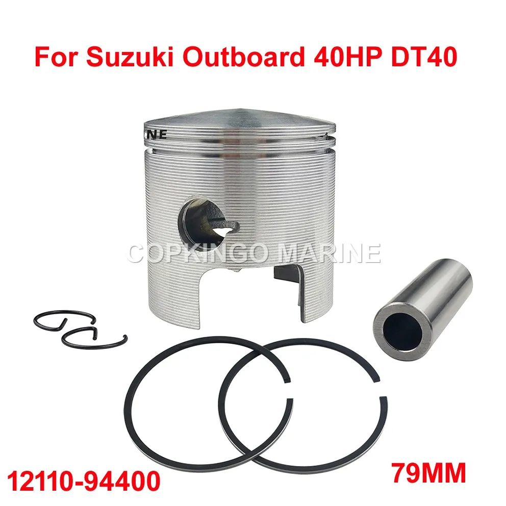 

Boat Piston and Piston Std kit 12110-94400 For Suzuki Outboard 40HP DT40 DT40C 79MM