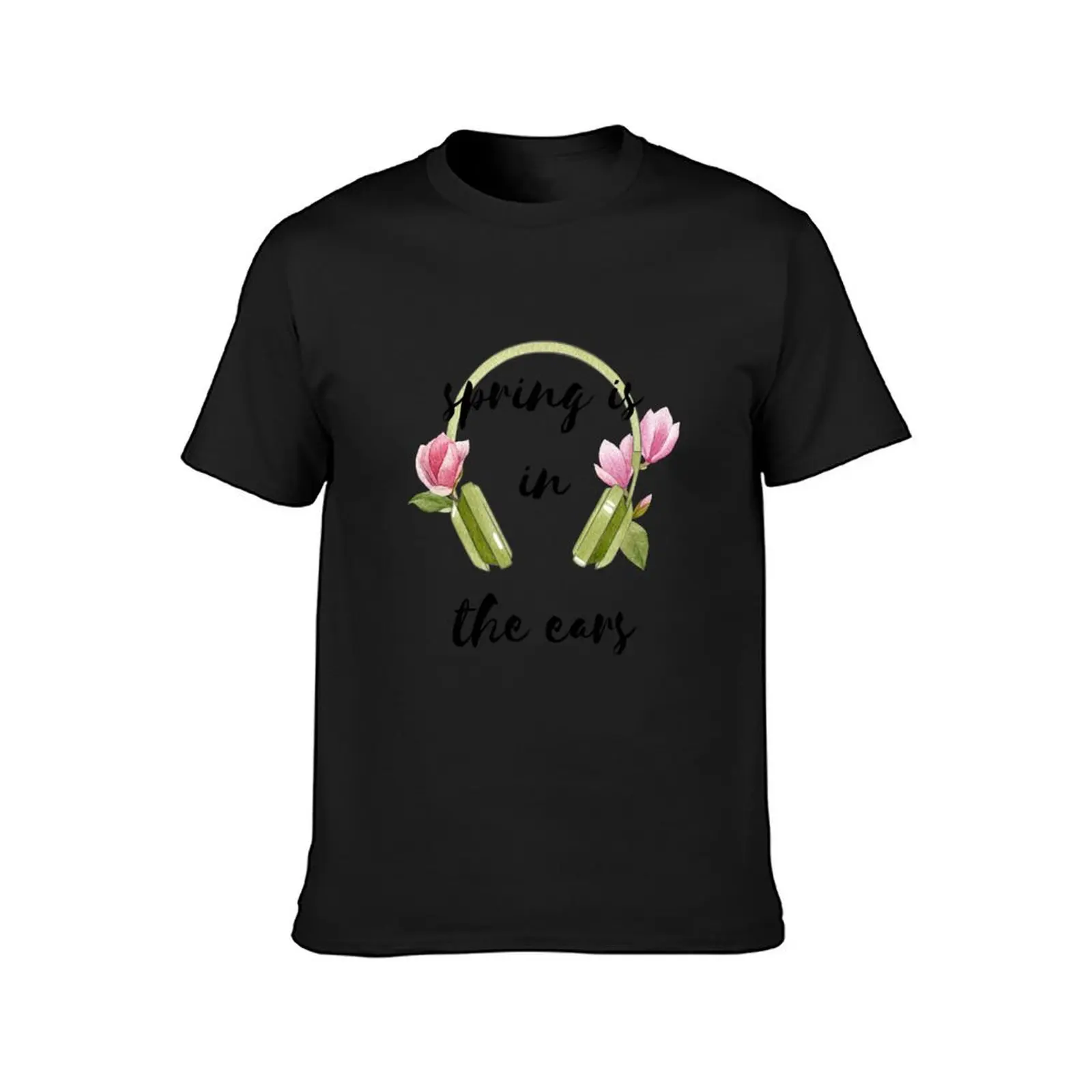 Spring is in the ears T-Shirt for a boy quick drying tops t shirts for men graphic