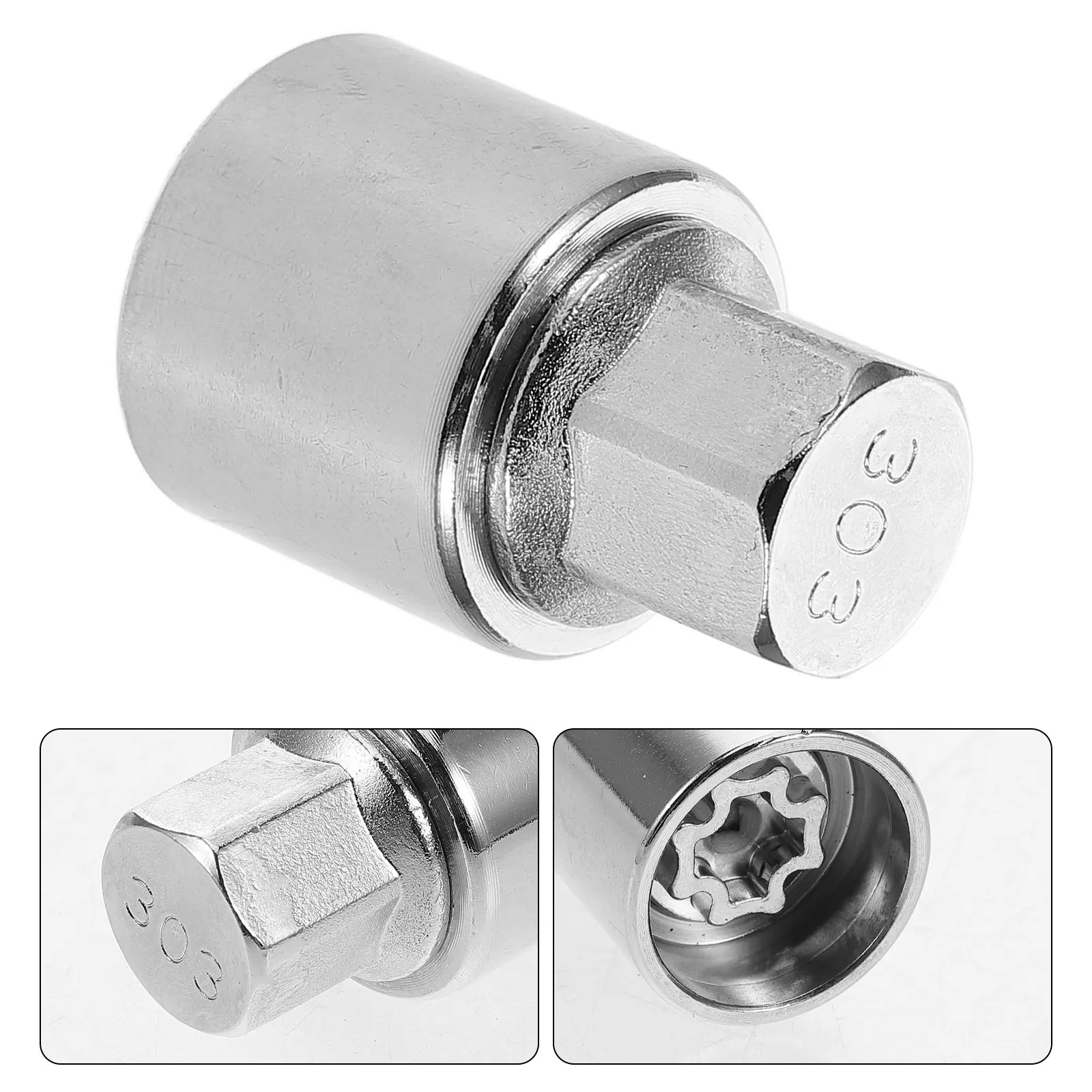 

Anti- Wheel Lock Nut Socket for Car Rim Hub Removal and Installation Hex Drive Secure Tightening Lug Nut Socket