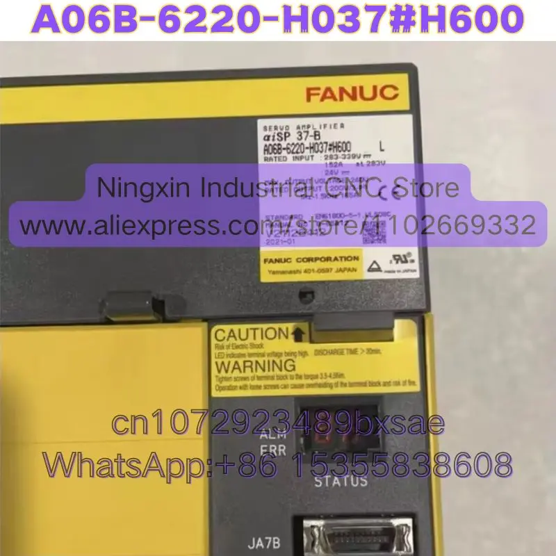 Second-hand A06B-6220-H037#H600 A06B-6220-H037 Servo Amplifier Tested OK