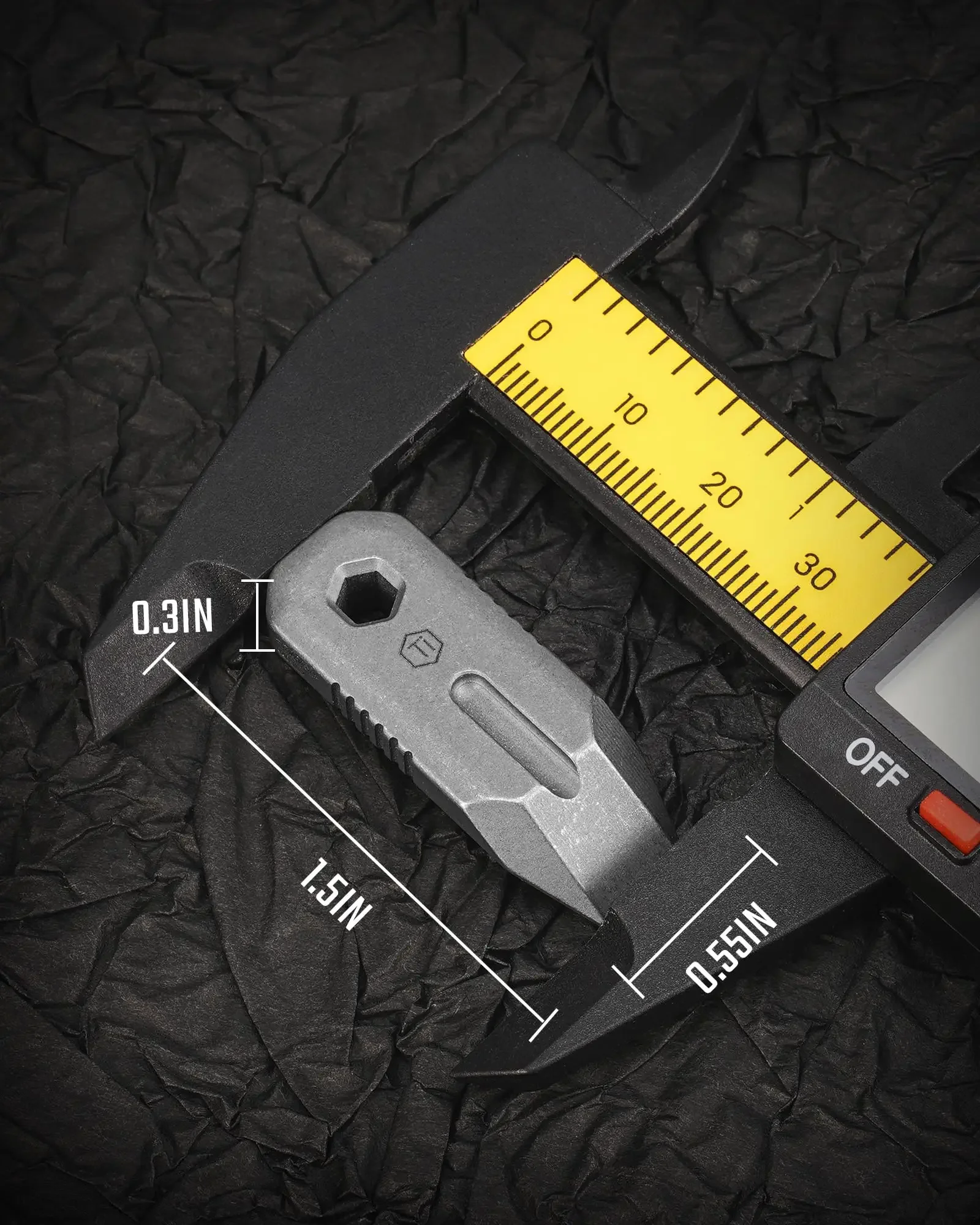 Keyunity KR02 Mini Pry Bar, Pry Bar Tool, Edc Multi Tool With Screw Driver, Box Opener And Minimalist Tool Features