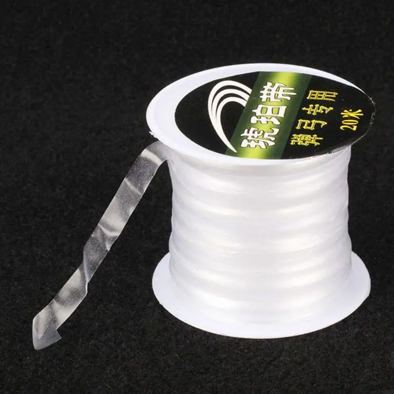 97QD Nueva banda chapas chapato en color blanco 20m/65.62 pies elasticidad flexible