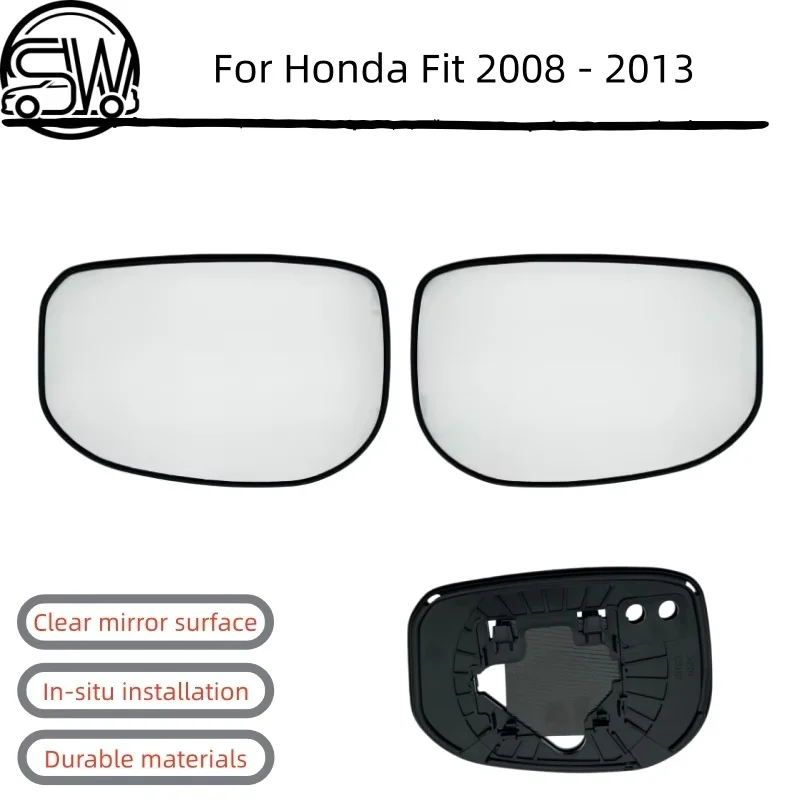 

Non-Heated Wing Mirror Glass, Outer Rearview Side Mirror Lens for Honda Fit 2008-2013