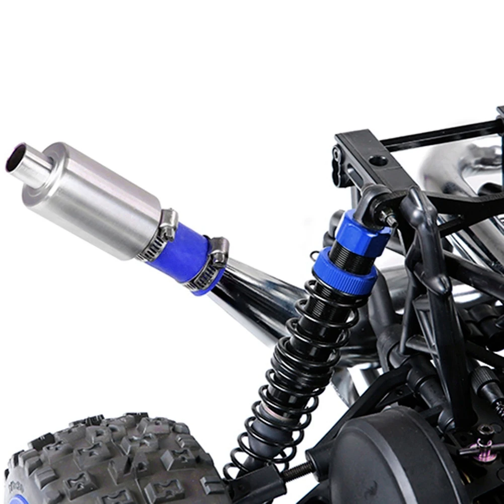 YSUN-New Exhaust Tuned Pipe Muffler For 1/5 HPI KM Rovan Baja 5B 5T 5SC 5SS Rc Boat Parts Rc Boat Muffler