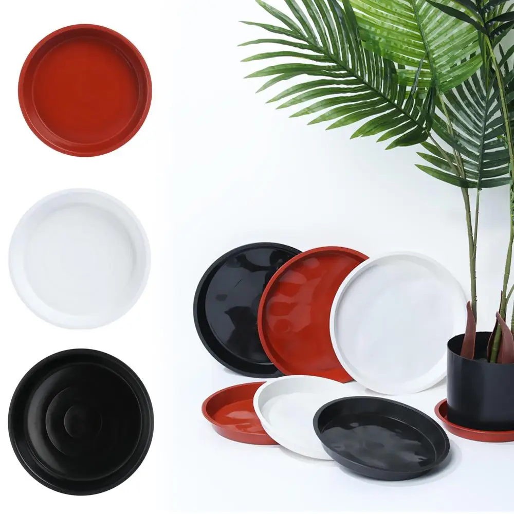 3Pcs Plant Saucer 4/6/7/8/10 inch Drip Trays Plastic Tray Saucers Indoor Outdoor Flower Pot Round