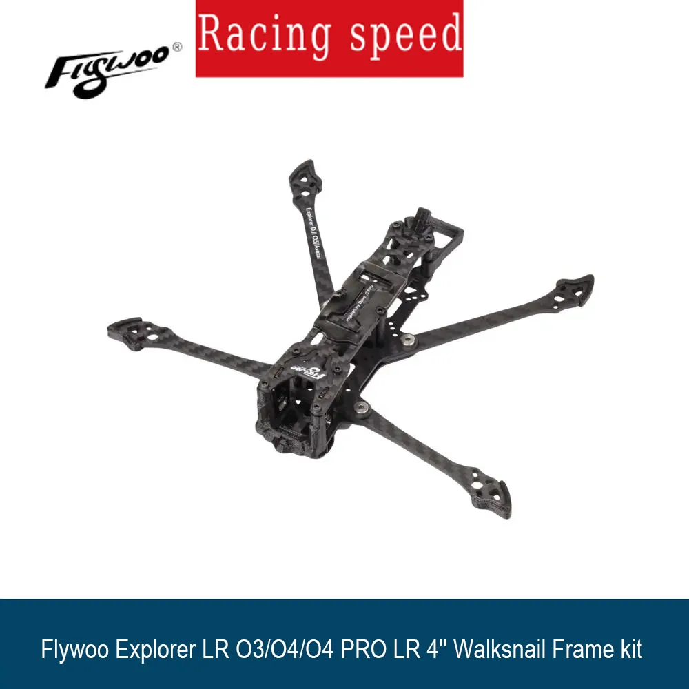 

Flywoo Explorer LR O3/O4/O4 PRO LR 4-дюймовый комплект рамок для ходьбы, идеальные ультракомпактные детали для дронов из ПВХ своими руками