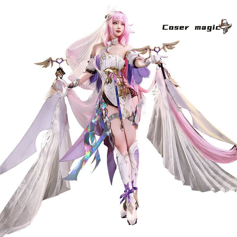 Elysia 코스프레 의상 게임 Honkai Impact 3 유니폼 할로윈 카니발 파티 크리스마스 역할 놀이 의류 의류