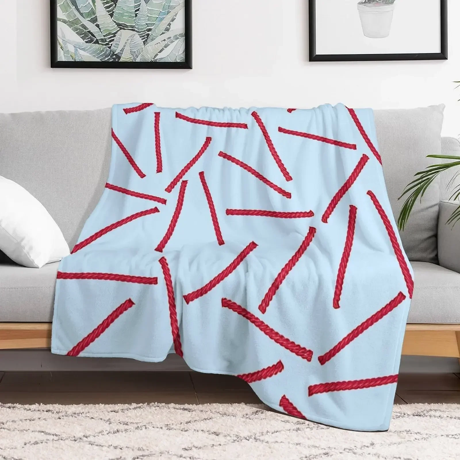 Red Licorice Candy Throw Blanket for winter Luxury Bed covers Blankets