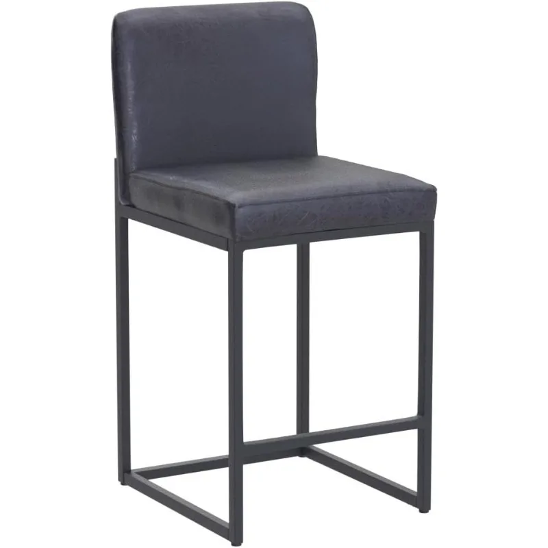 

Барные стулья по высоте, набор 24-дюймовых кухонных табуретов из 4 шт., современные кухонные барные стулья из искусственной кожи со спинкой и подставкой для ног