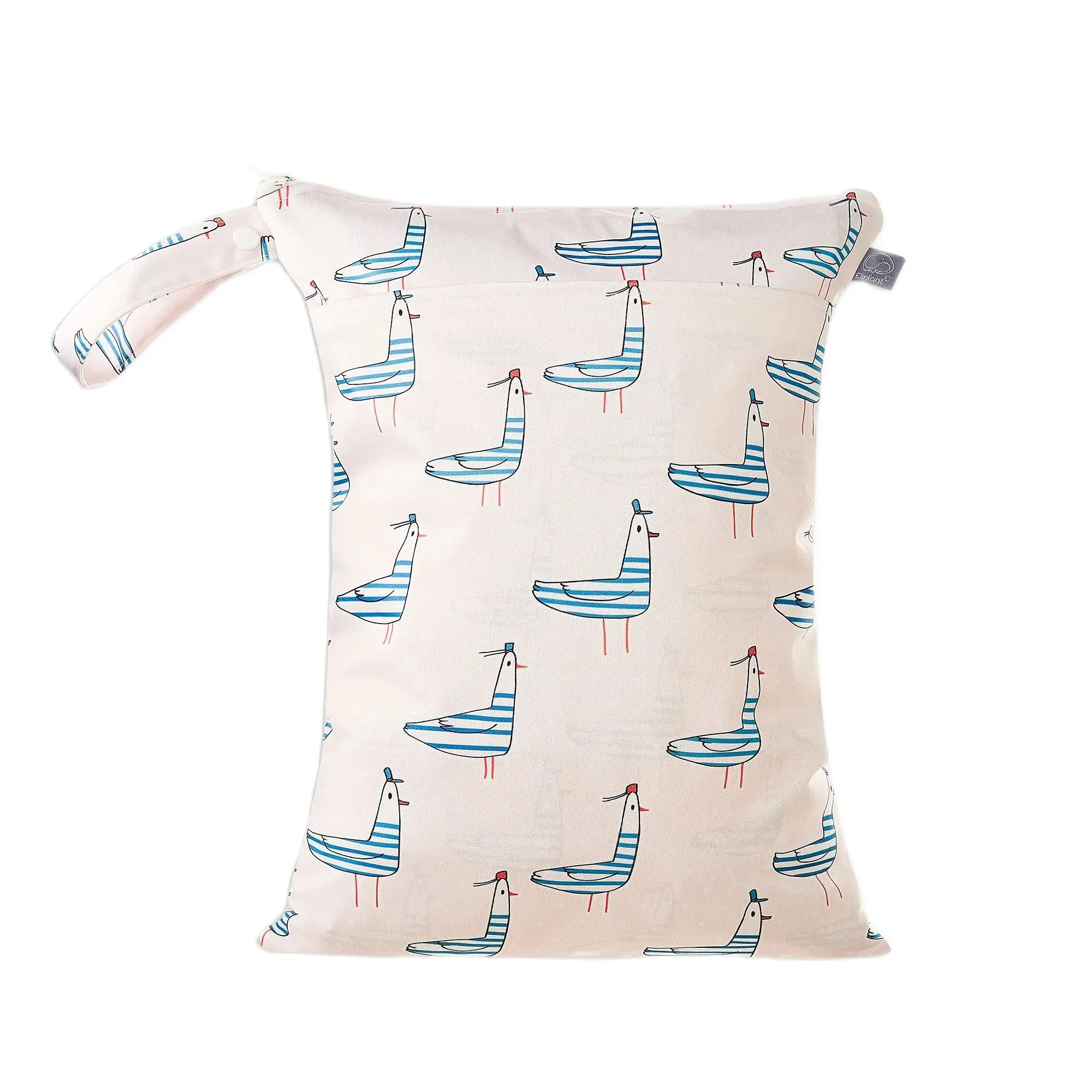 

HappyFlute, новая водонепроницаемая тканевая моющаяся многофункциональная сумка на молнии с мультяшным принтом, разделительная сумка для детских подгузников для влажной и сухой уборки