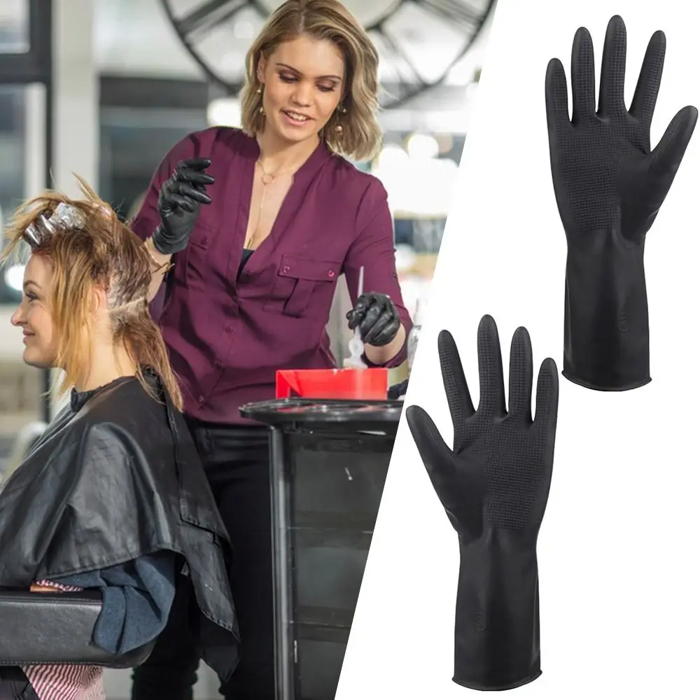 Tool Black Work Gloves Multi-purpose Long Sleeve Latex Gloves Wear-Resistant Waterproof Household Gloves Unisex
