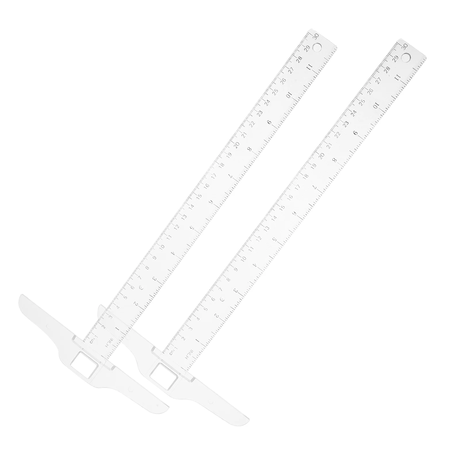 

2 PCS Ruler Drafting Tool Precision Double Scale Measuring Student Home Office Engineer Architect Artist Safe Easy