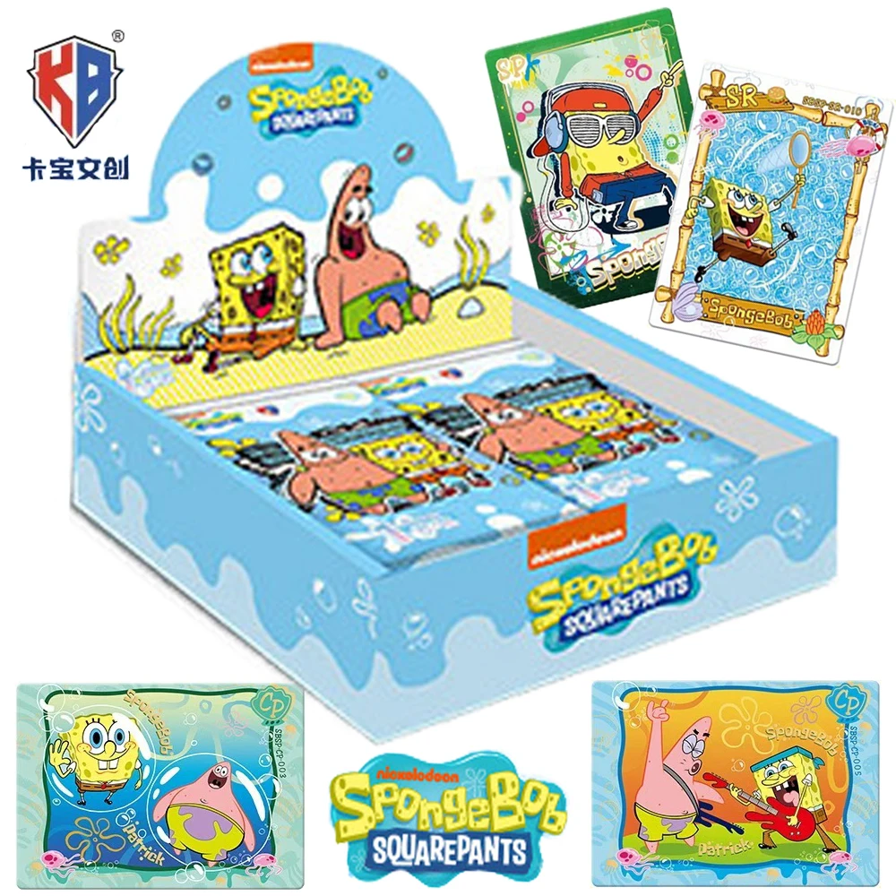 KABAO SpongeBob SquarePants Collection Card For Children Plankton Karen Original Comedy Animation Limited Game Card Kids Toys