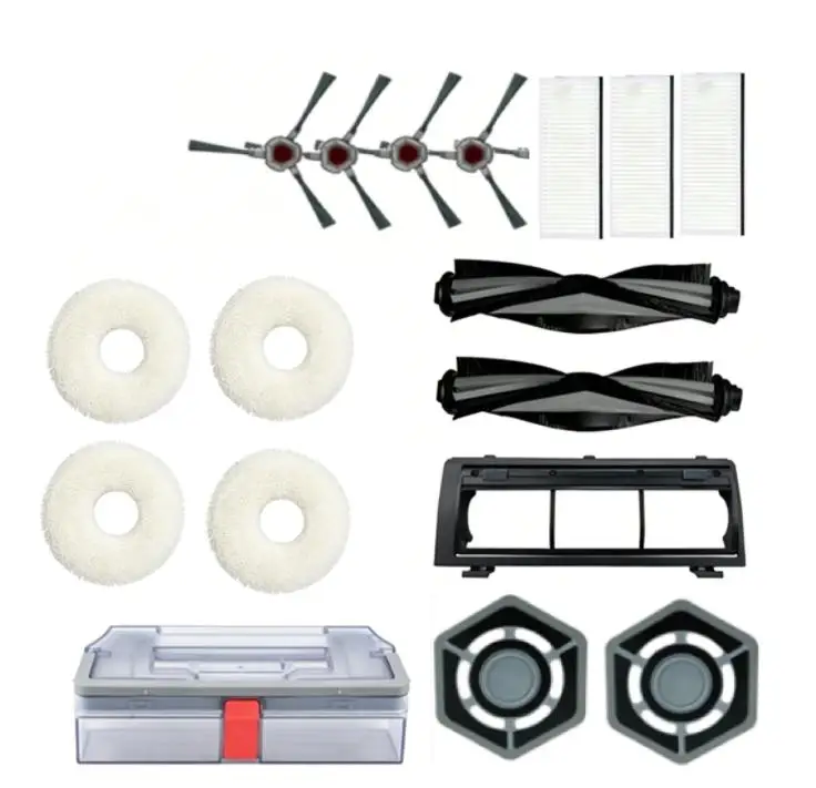 

Main Brush With Cover Side Brush Filter Mop Bracket Dustbin Filter Accessories Replacement For Ecovacs N9 Robot Vacuum Cleaner