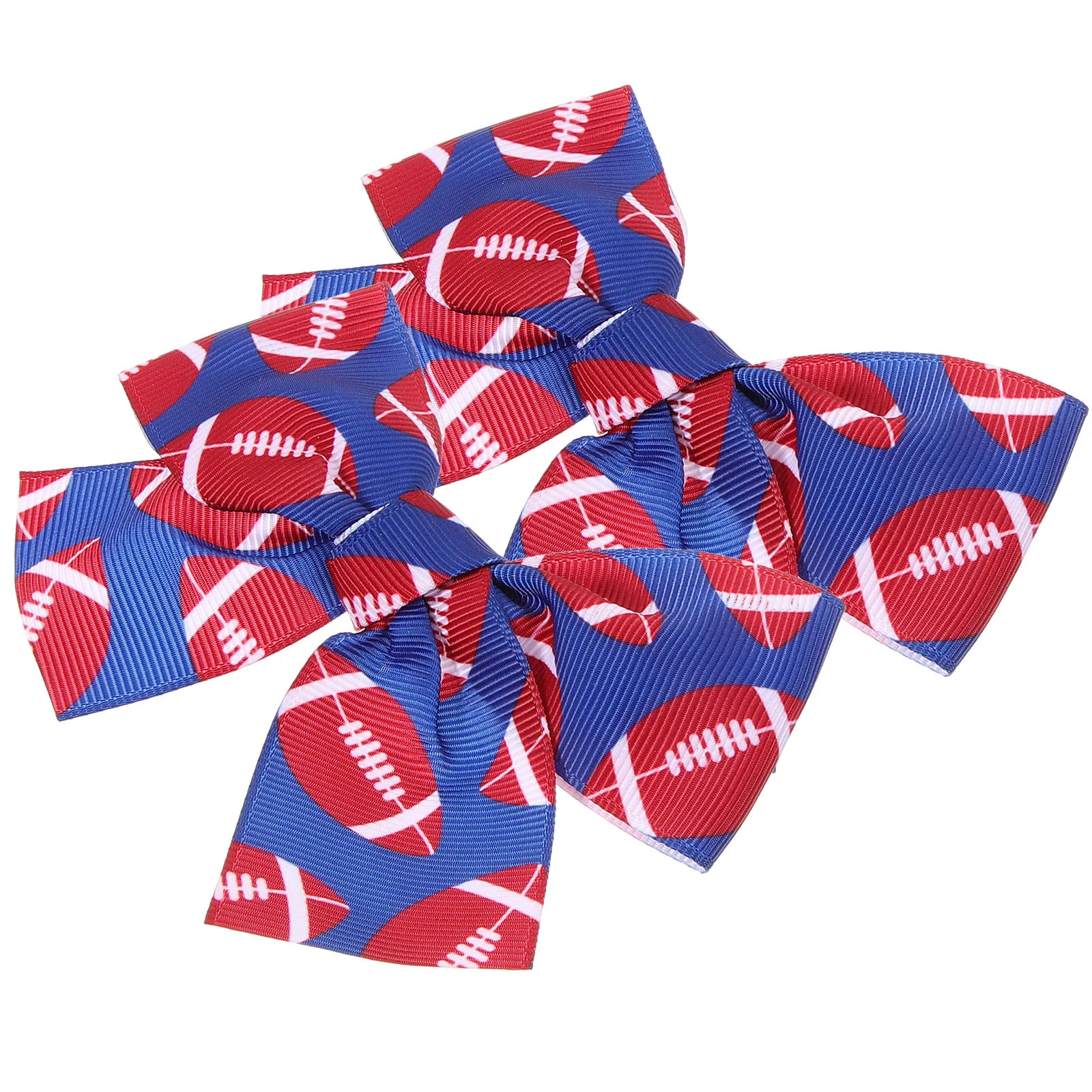 

2Pcs Rugby Bow Hair Clips Cute Small Girl Hair Accessories for Birthday Gift Party Use Rugby Bows for Girls Bow Clips