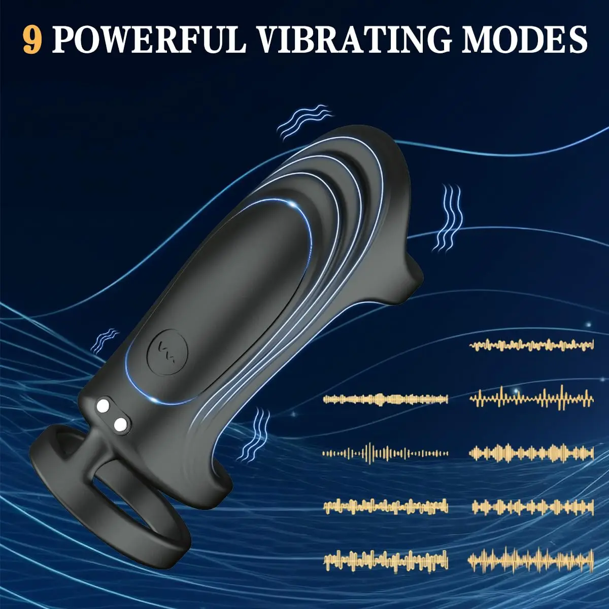 HESEKS APP Control Silicone Stretchy Penis G spot Stimulator Vibrating Cock Ring Wearable Penis Ring Sex Toys for Men Couples 18