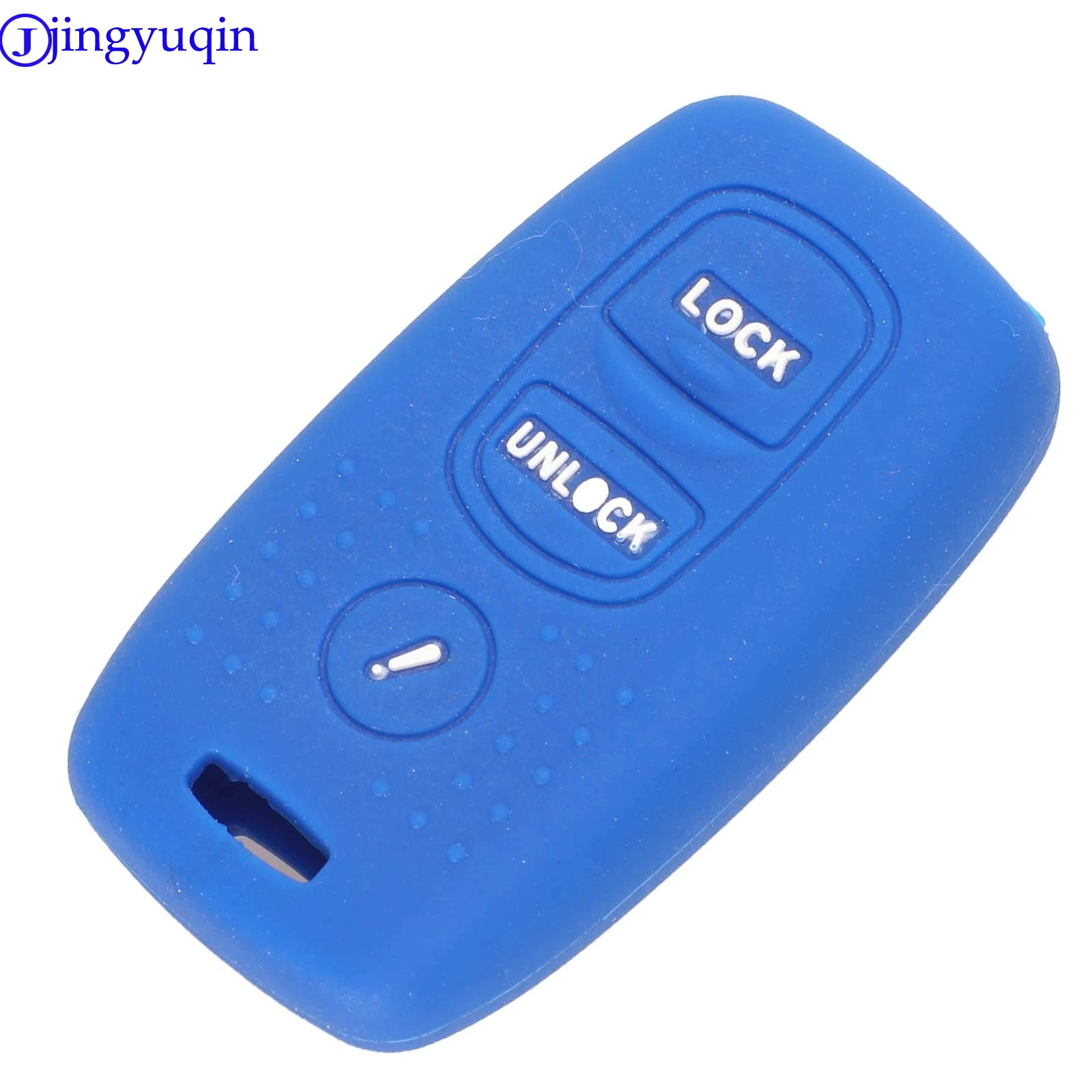 Jingyuqin For Mazda 2 Mazda 3 Mazda6 323 626 MPV Protege 5 Fob 2 + 1 3 버튼 자동차 키 케이스 열쇠가없는 원격 키 커버