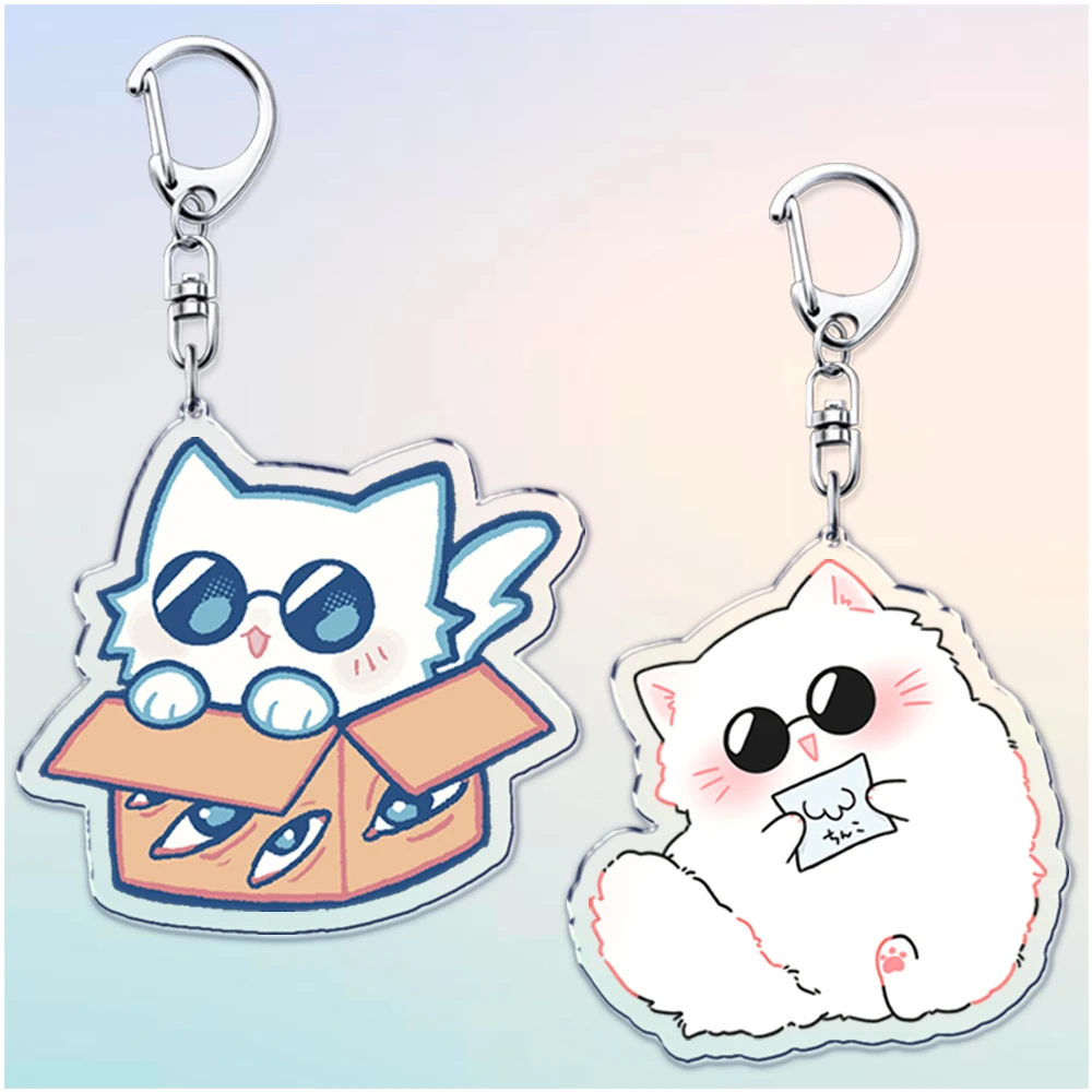 Popular Japan Anime Kawaii Kitty Keychain Accessories Bag Jjk Cat Manga Keyrings Jewelry Fans Freinds Gifts