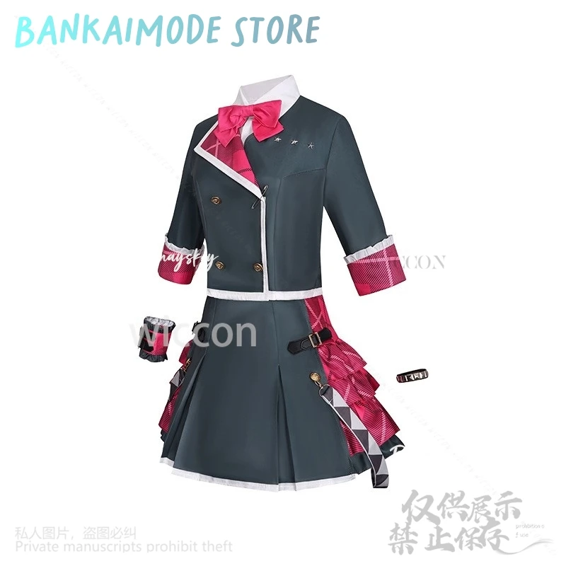 Anime Gra Project Sekai 코스프레 Mikuuu Kostium Leo Potrzebuję Mundurka Gorąca Róża Jirai Kei Sukienka Dziewczęca Spódniczka w Kratę Lolita Personalizowana