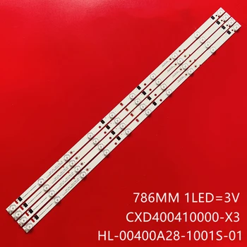 TV 백라이트 스트립 ZDCX40D10-ZC14F-02, SUNNNY SN040LD12AT071-S2F Bravis LED-4028 LE-4018 V400HJ6-PE1 V390HJ5-X, 303CX400033